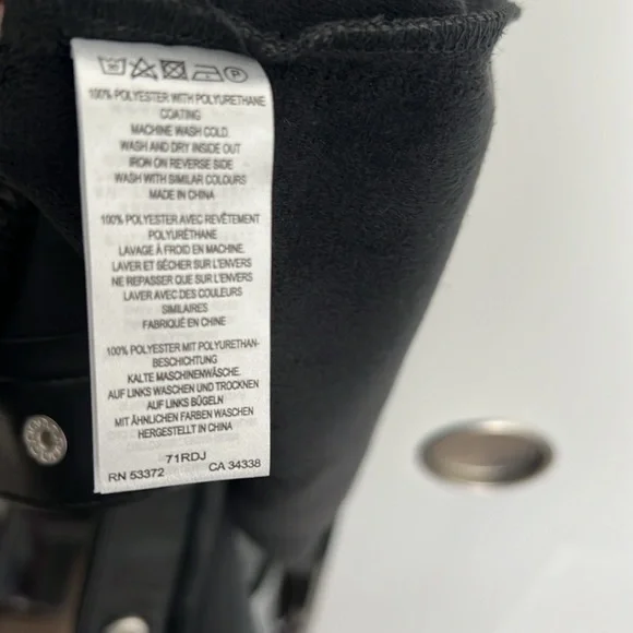 NWT French Connection Patti Long Sleeve Faux Leather Shirtdress - Picture 12 of 12